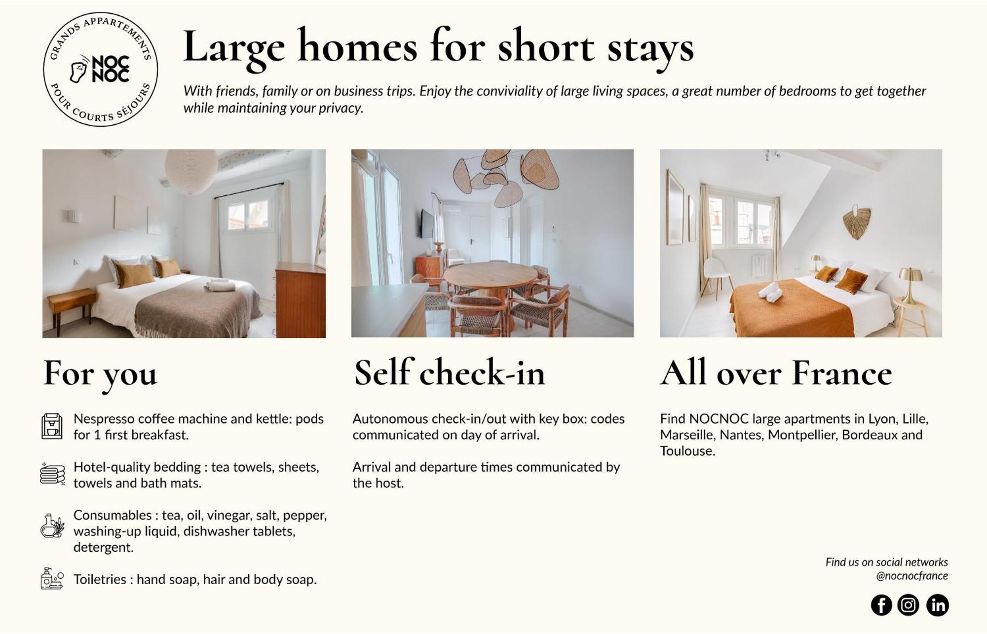 Nocnoc - Le Grand National Apartment ลีลล์ ภายนอก รูปภาพ